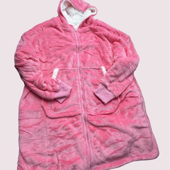 Oversized blanket hoodie pink nwot polyester - Picture 1 of 7